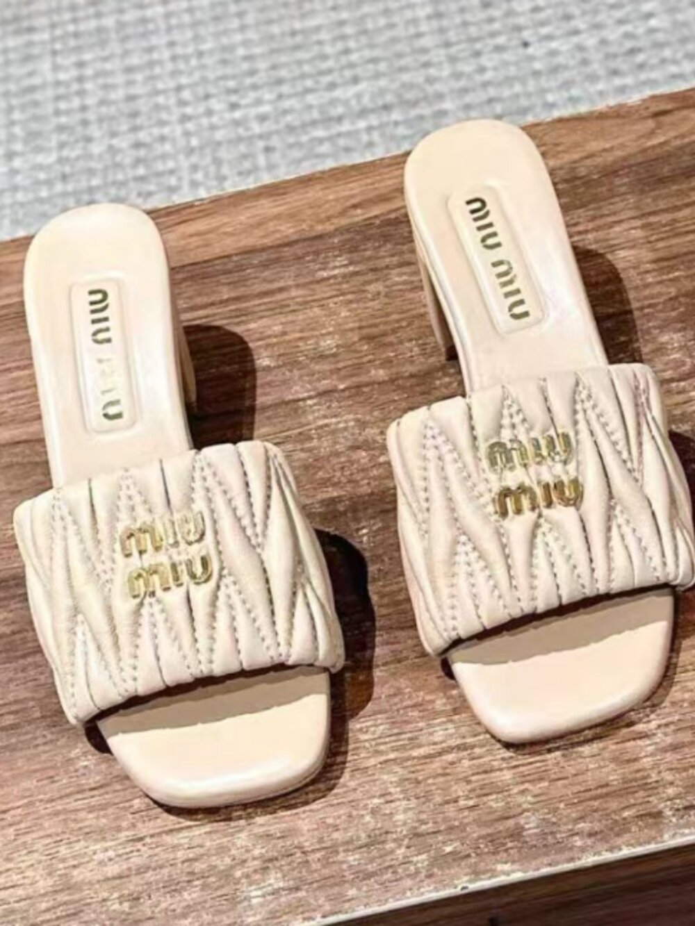 Miu Miu Heeled Slides